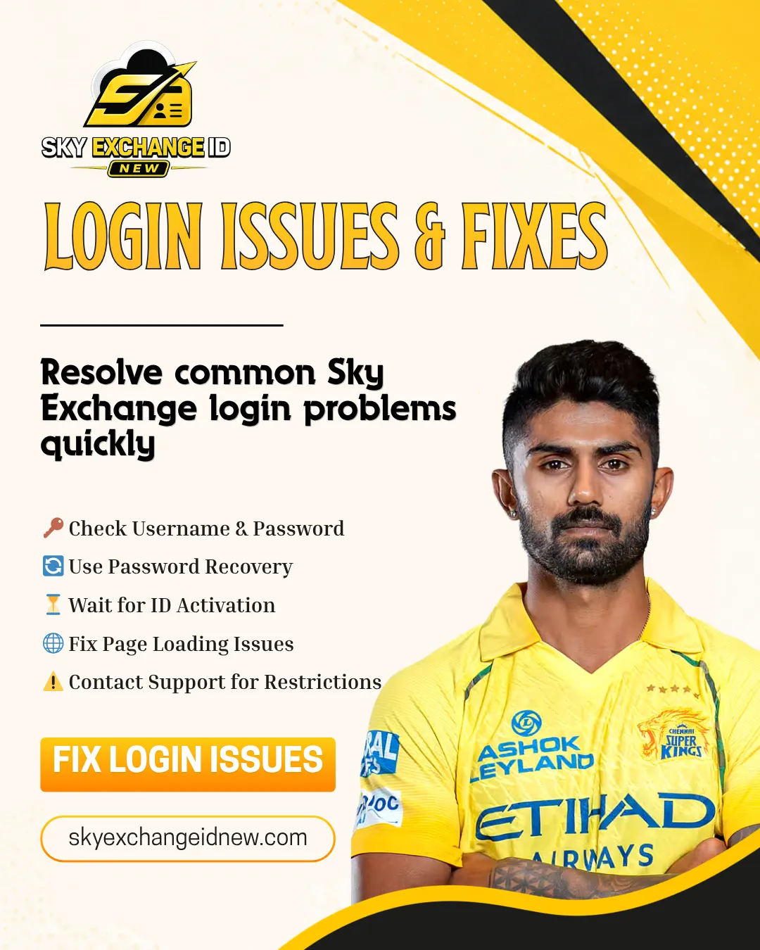 Common Sky Exchange login problems and fixes