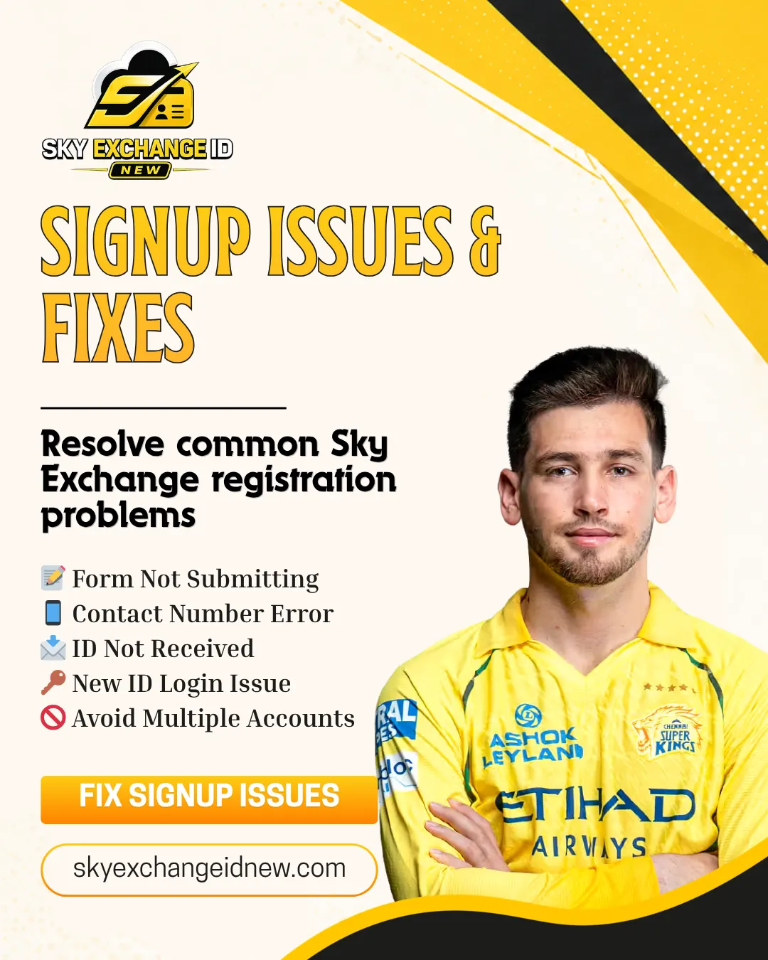 Common Skyexchange register problems and fixes