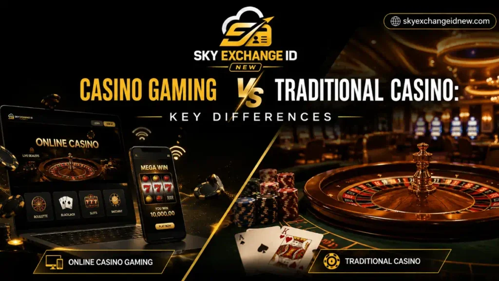 Casino Gaming vs Traditional Casino